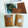 Geschenkwikkel Retro oude kleur gelakte kraftpapier envelop ansichtkaartverpakking verzameling tas huis opbergzakken H7S1
