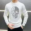 Pulls pour hommes Mode Pull de marque surdimensionné Pull Sweat-shirt personnalisé Coupe-vent et forage chaud pour hommes