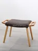 Clothing Storage Nordic Solid Wood Shoe Changing Stool Ottoman Dressing Fabric Small Sofa Bench Household Low