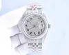 Super 41mm Diamond Watch Sapphire Crystal 2824 Automatisk mekanisk rörelse Herrklocka Waterproof Orologio Di Lusso 00 00