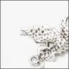 Charms 50Pcs/Lot Phoenix Birds Alloy Charms Retro Jewelry Making Diy Keychain Ancient Sier Pendant For Bracelet Earrings Necklace 35X Dhpu3