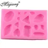 Baking Moulds Mini Gem Diamond Shaped Fondant Cake Chocolate Mold Candy Caly Silicone Molds DIY Party Decorating Tools