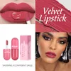 Lip Gloss Mini 5 Colors Matte Waterproof Liquid Lipsticks Tint Long Lasting Non-stick Cup Glaze Makeup Cosmetic