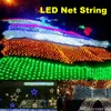 LEAD Net String Lights Christmas Outdood Waterproof Waterproof Fairy Light 2m x 3M 4M x 6M Party Party Lampa z 8 kontrolerem funkcji