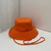 Caps de bola Designer Fisherman Hat Hat Summer Casual Casual ao ar livre Sun Metal Fur Edge Letter Fashion All-Match Large Brim Chapé