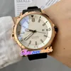 44mm Aquatimer Family IW329001 Asian Automatic Mens Watch IW341001 Black Dial Rose Gold Case gummiband Gents Nya klockor Twiw TimeZoneWatch E157