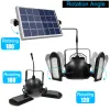 60LEDS Solar Garden Lights 800LM 3 Lampa Regulowane światło słoneczne Ściana Ściana z zdalnym timerem Garaż LED