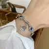 Trendy paar Turkse kwaad oogpalm elastische armband voor vrouwen mannen charme handgemaakte kralen armbanden sieraden geschenken nieuw