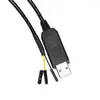 Datorkablar FTDI FT232RL USB UARTL 3V3 till 3P DuPont 3x0.1 "Single Pole ConnectorSL-232R-RPI Debug Cable för Raspberry Pi med TXD