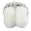 Beretten Winter Faux Fur verstelbare oorbeschermingen schattige gebreide fuzzy oorduffs vrouwen meisjes buitenwarmers voor kinderen elegante parel bead