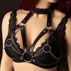 Belts Metal Chain Connect Lingerie Leature Brawness Women Suspenders Bra Belt Rouphe Bustier Corset S Vestidos de baile