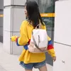 Oxford Bag Rucksack Frauen Leder weiche Dudelsack Damen Reisen Kontraste Farben Anti-Diebstahl Schoolbags Weibliche Handtasche Sack a dos