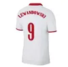 Les maillots de football en Pologne personnalisés 22-23 Home Thai Quality Kingcaps 7 Milik 9 Lewandowski 10 Krychowiak 11 Grosicki 19 Zielinski Wear Sports Wholesale