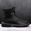 Bottes hommes chaussures décontractées baskets mode léger respirant Sapatos noir Zapatos Casuales Sneaker hommes hiver cuir