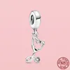 925 STERLING Gümüş Dungle Charm Kadın Boncuklar Yüksek Kaliteli Takı Hediye Toptan Kolye Sanatsal Yaratıcılık Dangle Boncuk Fit Pandora Charms Bilezik DIY