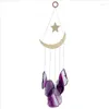 Jewelry Pouches Bags Jewelry Pouches Bags Handmade Stained Agate Slices Wind Chimes Star Moon Wall Hanging Ornaments Home Decoration Dhulx