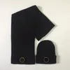 6 Styles Brand Scarf Beanies Sets Woolen Designer Scarves Caps Suits For Women Men Winter Outdoor Scarf Warm Hat