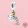 925 Sterling Silver Dangle Charm Women Beads 고품질의 보석 선물 선물 전체 펜던트 예술적 창의성 Dangle Bead Fit Pando236v