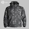 Giacche da esterno Tad Softshell Giacca tattica Sport Abiti da caccia camuffato per campeggio per campeggio Mato impermeabile