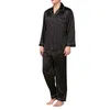 Herrspårsräder Black Suit Blue and Set Trousers Classic Sleepwear Pyjamas Herr Loungewear Winter Snow 54 Lång