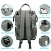 حقائب حفاضات بسعة كبيرة حقيبة ظهر مقاومة للماء للأم والطفل مع واجهة USB للسفر للأمهات لعربة الأطفال 221014