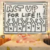 Tapisseries Keith Haring graffiti fond tissu suspendu chambre location maison Internet célébrité dortoir mur tissu rue tendance culture