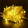 سلاسل العطلة LED Fairy Lights String Christmas String في الهواء الطلق 100M 50M 30M 30M 20M شارع الزفاف إكليل