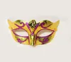 Party Mask Män kvinnor med bling Gold Glitter Halloween Masquerade Venetian Masks For Costume Cosplay Mardi Gras T1015