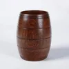 Wooden Barrel Shaped Beer Mug Creative Wood Beer Cup Chicken Bar Drinkware Wine Glass Portable Wooden Tumbler t1015