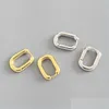 Hoop Huggie Minimalist 925 Sterling Sier Boucles D'oreilles Vintage Géométrique Ellipse À La Main Partie Accessoires Bijoux Cadeau 2780 Q2 Dro Dhlz1