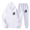 Männer Trainingsanzüge Männer Casual Set Mit Kapuze 2022 Frühling Herbst herren Sportswear Hoodies Hosen 2PCS Sets Drucken Hip Hop straße Lose