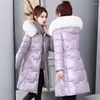 女性用トレンチコート2022光沢のあるパッド入りジャケット
