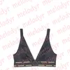 Ensemble de sous-vêtements pour femmes, maillot de bain Triangle d'été, Lingerie de styliste, sous-vêtements imprimés classiques, soutien-gorge noir