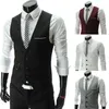 Herrv￤star varum￤rke kostym m￤n ￤rml￶s vintage mode v￥rens h￶st plus storlek midja chaleco traje hombre br￶llop