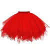 스커트 여성 Tutu Princess Fashion Ballet Black Fluffy Skirt for Tulle Petticoat Elastic Adult Pink