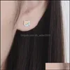 أذن Cuff Cat Ear Color Play Glaze Stud for Young Girl Gift S925 Sier Edeles Encring Creative All-Match Jewelry Wholesale Drop Drop