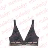 Ensemble de sous-vêtements pour femmes, maillot de bain Triangle d'été, Lingerie de styliste, sous-vêtements imprimés classiques, soutien-gorge noir