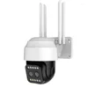 Беспроводная камера Wi -Fi Dual Lins Binocular IP для системы наблюдения за видеонаблюдения.