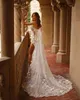 Berta 2023 Sexy Mermaid Wedding Dress Lace Appliqued One Shoulder High Side Split Bridal Gowns 3D Floral robes de mariee