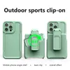 Cell Phone Cases Outdoor Sport Back Clip Portable Removable Stand Bracket Dropproof Protector Cover Full Body for Apple iPhone 11 12 13 14 Plus Pro Max Case