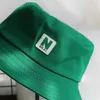 berretti a sfere cappello di secchio verde cappelli per pescatori uomini uomini donne esterne estate ballerino hip hop cotone panama città hat298m