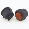 Switch 5pcs/10pcs 16mm Diameter Small Round Boat Rocker Switches Black Mini White Red 2 Pin ON-OFF