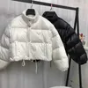 2022 Convertible Down Jacket For Women Designer Padded Short Coat Winter Detachable Sleeves