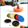 Care Products 10 Pcs Car Sponge Polishing Pad Set Buffing Waxing For Polisher Buffer Drill Adapter Wheel 3 4 5 6 Optional Drop Deliv Dhhgc