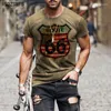 T-shirts pour hommes Imprimé T-Shirt À Manches Courtes Pour Hommes Décontracté Col Rond Rue 2022 Style d'été Calient Tendances Hauts Streetwear