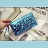 Storage Bags Fashion Womens Handle Makeup Pouch Pu Leather Portable Mticolour Handbags Storage Card Cosmetic Mini Bag Drop Delivery 2 Dhyx9