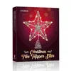 Juldekorationer 1 PC Tree Star Outdoor Topper Xmas Decoration Treetop Ornament