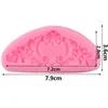 Baking Moulds Baroque Scroll Relief Cake Border Silicone Mold DIY Cupcake Topper Fondant Decorating Tools Candy Chocolate Gumpaste