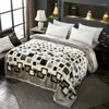 Decken 1,5 x 2 m, doppelt dick, warme Decke, Flanell, superweich, für Schlafzimmer, schwer, flauschig, für Zuhause, Sofa, Überwurf, Steppdecken