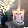 Świece świece 190 g świec pachnący, w tym pudełko kółka z dipem Bougie Pare Home Decoration Collection Pozycja Drop dostawa 2022 Gar Dhghk